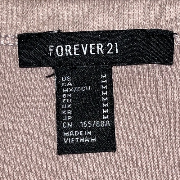 FOREVER 21 | Taupe Brown Cropped Tank Top - Picture 3 of 4